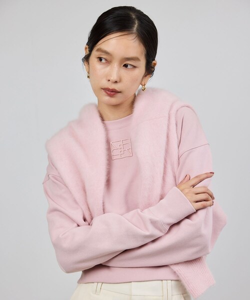 ROPE'（ロペ）の「アナグラム刺繍スウェットプルオーバー/イージーケア（スウェット・レディース・ベージュ系/ネイビー/ピンク系・F）」の10枚目の写真