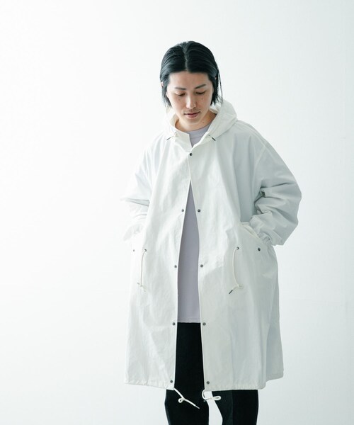 ITEMS URBANRESEARCH（アイテムズ アーバンリサーチ）の「オーバーサイズモッズコート（モッズコート・メンズ・KHK/OFF/BLK・M/L）」の7枚目の写真