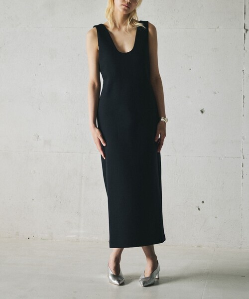 ROPE'(ロペ)の「【一部店舗限定】【REALM(レルム)】U NECK OVER DRESS|ドレス(ドレス・レディース・ブラック・36/38)」の18枚目の写真