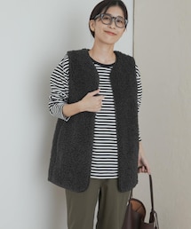 URBAN RESEARCH DOORS | リバーシブルボアベスト(テーラードジャケット)