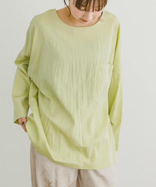 ITEMS URBANRESEARCH（アイテムズ アーバンリサーチ）の「ポケットTブラウス（シャツ/ブラウス・レディース・BLK/GREGE/MNT・FREE）」の18枚目の写真