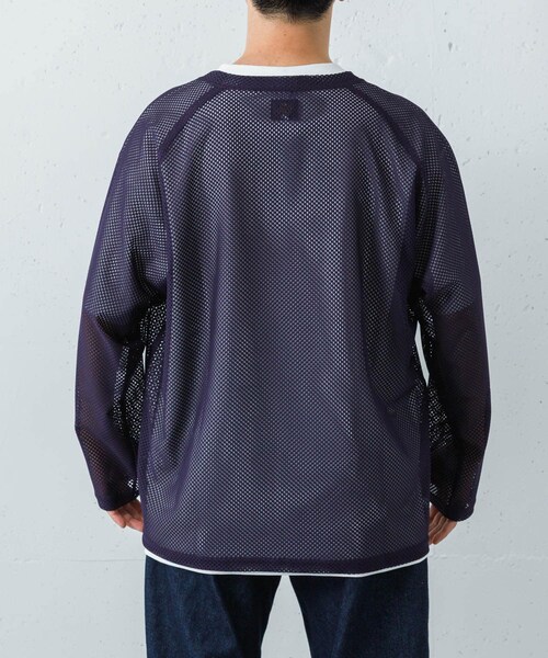 URBAN RESEARCH(アーバンリサーチ)の「Needles LONG-SLEEVE U-NECK LACE T-SHIRTS(Tシャツ/カットソー・メンズ・GREY/EGGPLANT/BLACK・S/M)」の15枚目の写真