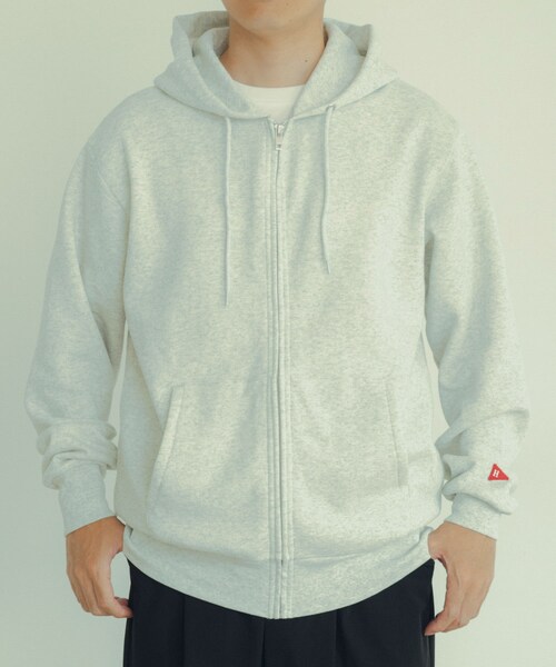 ITEMS URBANRESEARCH（アイテムズ アーバンリサーチ）の「Healthknit　Classic Sweat Zip Hoodie（パーカー・メンズ・BLU/ASH GRY/GRN/RED/F.BLK・M/L/XL）」の14枚目の写真