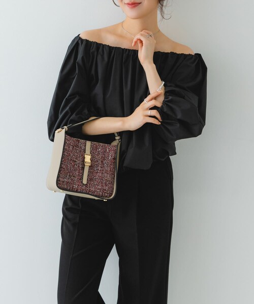 ツイードショルダーバッグ