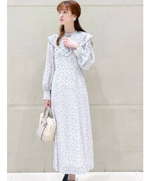 MERCURYDUO | 2WAYオープンショルダープリントワンピース(ワンピース)