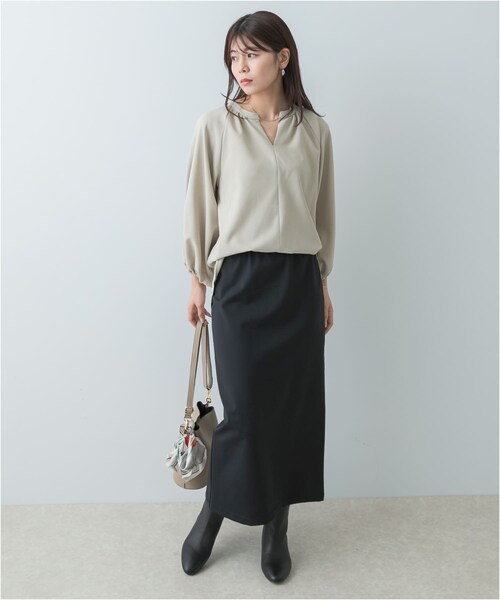 URBAN RESEARCH ROSSO（アーバンリサーチロッソ）の「F by ROSSO　イージーケアバルーンスリーブブラウス（シャツ/ブラウス・レディース・SAND BEIGE/GRAY/NAVY・FREE）」の20枚目の写真
