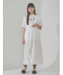 merry jenny | フリルコットンワンピース(ワンピース)