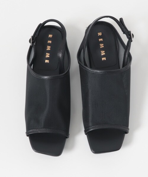 URBAN RESEARCH ROSSO（アーバンリサーチロッソ）の「REMME　メッシュパンプス（サンダル・レディース・NEGRO・36/37/38/39）」の4枚目の写真