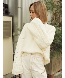 EVRIS | パターンルーズニットトップス(ニット/セーター)