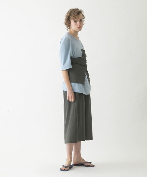 LAATO（ラート）の「flare long  skirt  set（スカート・レディース・シャドウ/チョコレート/ナッツ・Free）」の8枚目の写真