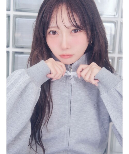 dazzlin（ダズリン）の「【≠ME 谷崎早耶コラボ】レースラインジップスウェット（スウェット・レディース・グレー/ブラック/ピンク・S/M）」の9枚目の写真