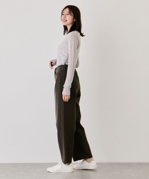 Jayro(ジャイロ)の「リサイクルデニムカーブパンツ(デニムパンツ・レディース・スミクロ/ブルー系・F)」の9枚目の写真