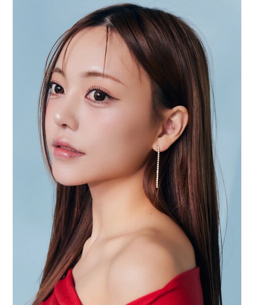 EATME（イートミー）の「ビジューチェーンピアス（ピアス（両耳用）・レディース・ピンク/ゴールド・F）」の6枚目の写真