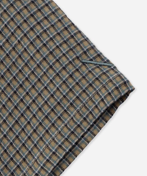 Saturdays NYC(サタデーズ ニューヨークシティ )の「Hester Palaka Shirt(シャツ/ブラウス・レディース・キナリ/オリーブ/ブルー・L/M/S/XL)」の19枚目の写真