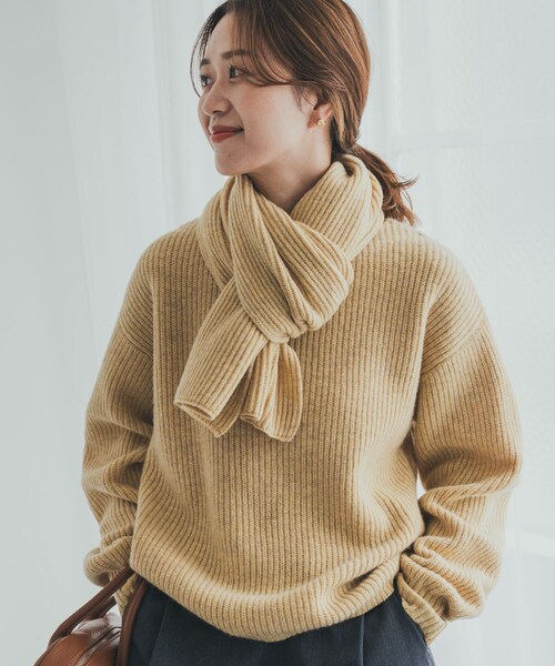 URBAN RESEARCH DOORS（アーバンリサーチドアーズ）の「ハミルトンリブストール（ストール/ショール・レディース・MIX GRY/YELLOW/ORANGE・one）」の11枚目の写真