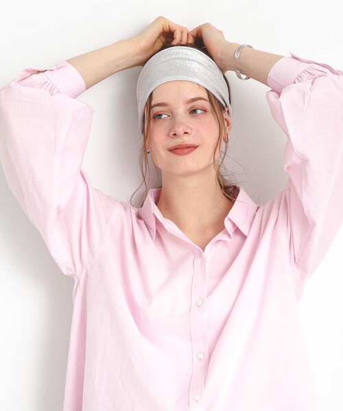 URBAN RESEARCH Sonny Label（アーバンリサーチサニーレーベル）の「ラメヘアターバン（ヘアバンド・レディース・ブラック/グレー・one）」の11枚目の写真