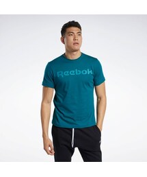 Reebok（リーボック）の「グラフィック シリーズ リニア ロゴ Tシャツ / Graphic Series Linear Logo Tee （アウトドア/スポーツ・メンズ）」