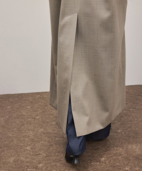 ADAM ET ROPE'(アダムエロペ)の「【サステナブル】バルマカーンマキシコート(ステンカラーコート・レディース・ベージュ・36/38)」の19枚目の写真
