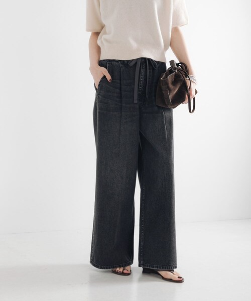 URBAN RESEARCH（アーバンリサーチ）の「デニムイージーワイドパンツ（デニムパンツ・レディース・BLUE/BLACK・36/38/40）」の10枚目の写真