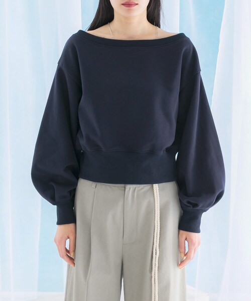 URBAN RESEARCH ROSSO（アーバンリサーチロッソ）の「オフショルダースウェット（スウェット・レディース・gray/ivory/darknavy・FREE）」の20枚目の写真