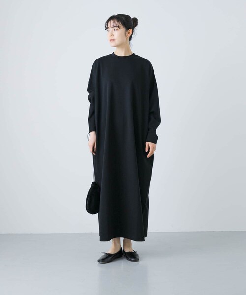 かぐれ（カグレ）の「『2サイズ展開』コットンポンチワイドワンピース（ワンピース・レディース・BLACK/NAVY・0/1）」の20枚目の写真