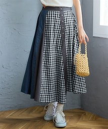 nissen | ＜大きいサイズ＞切替アシンメトリースカート(スカート)