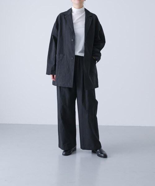 かぐれ（カグレ）の「『ユニセックス』Tailored jacket（テーラードジャケット・レディース・BEIGE/BLACK/MOCHA・1/2）」の18枚目の写真