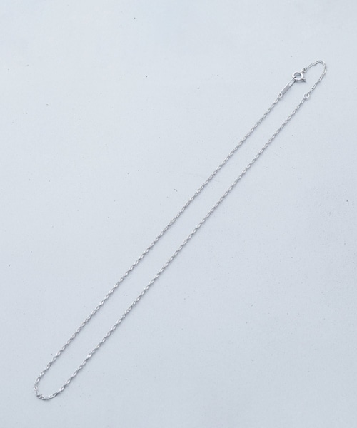 ROPE'(ロペ)の「【Lulu】R(ロペ アール)PT スクリューチェーンショートネックレス(ネックレス・レディース・シルバー系・F)」の9枚目の写真