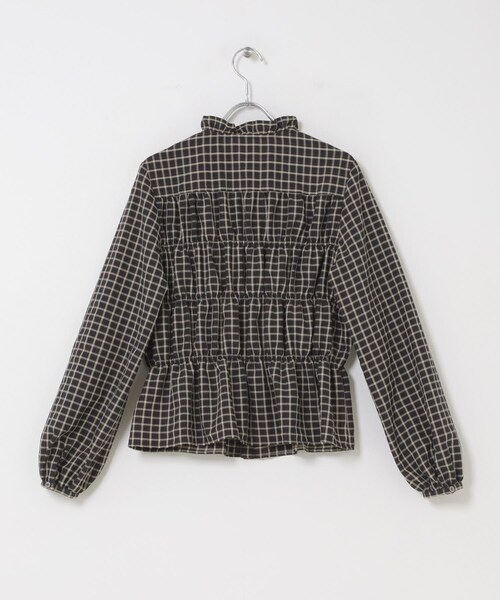 URBAN RESEARCH ROSSO（アーバンリサーチロッソ）の「チェックシャーリングブラウス（シャツ/ブラウス・レディース・OFF CHECK/BK CHECK/BRN CHECK・Free）」の9枚目の写真