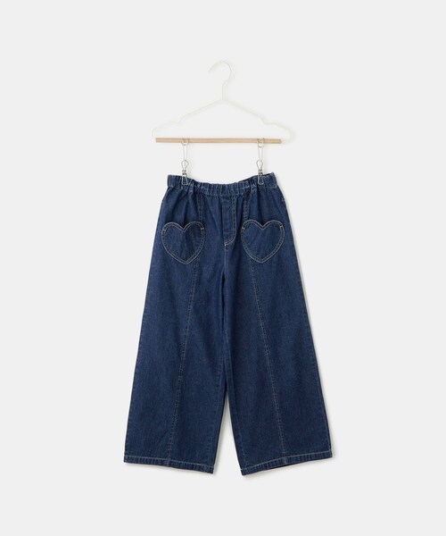 ROPE' PICNIC(ロペピクニック)の「【KIDS/キッズ】ハートポケットストレートワイドデニムパンツ(デニムパンツ・キッズ・ネイビー/サックス・L/M/S)」の16枚目の写真