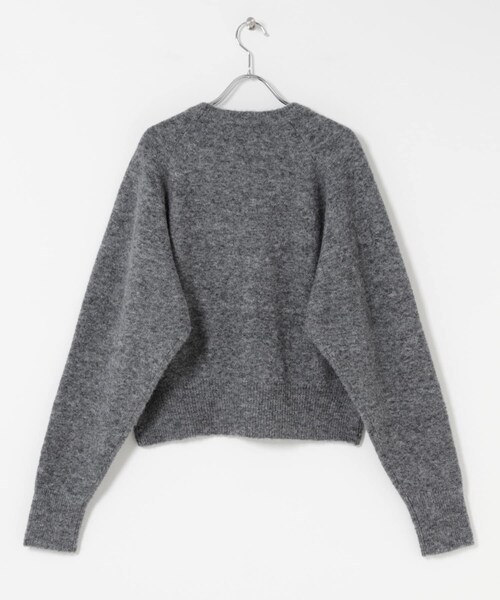 美品✨かぐれ✨アルパカ混クルーネックニット完売グレー 24AW 美品✨かぐれ✨アルパカ混クルーネックニット完売グレー 24AW