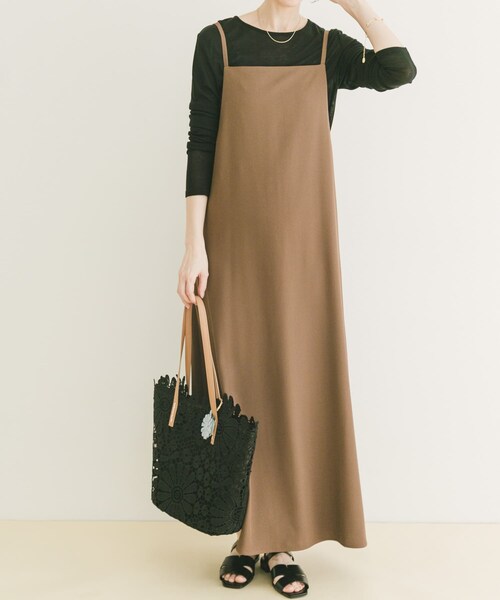 ITEMS URBANRESEARCH(アイテムズ アーバンリサーチ)の「シアーインナーセットワンピース(ワンピース・レディース・CML/CHA・Free)」の14枚目の写真