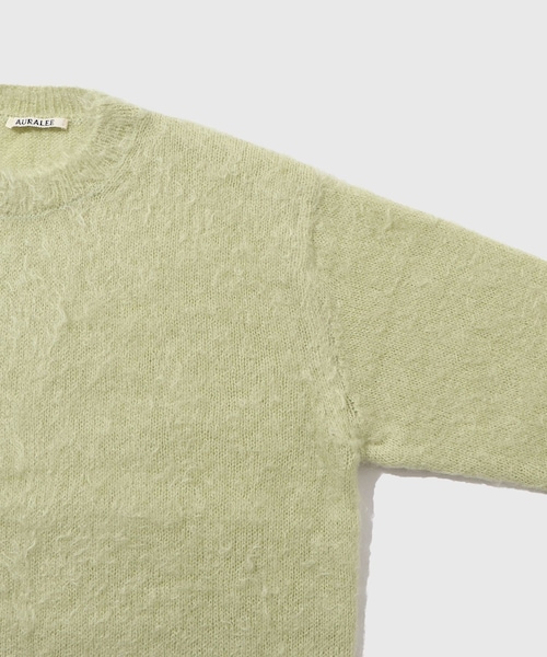 ADAM ET ROPE'(アダムエロペ)の「【AURALEE/オーラリー】BRUSHED SUPER KID MOHAIR KNIT P/O(ニット/セーター・メンズ・ブラック/グリーン/カーキ・3/4)」の15枚目の写真