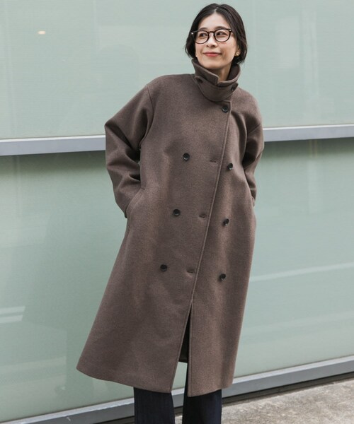 URBAN RESEARCH DOORS（アーバンリサーチドアーズ）の「ウールロングコート（テーラードジャケット・レディース・杢BROWN/NAVY・M）」の18枚目の写真