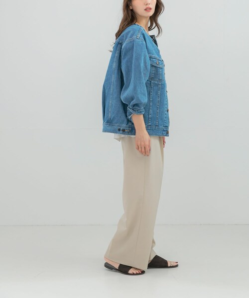 URBAN RESEARCH ROSSO（アーバンリサーチロッソ）の「『別注』Lee101×ROSSO　NOCOLLAR JACKET（デニムジャケット・レディース・ONE WASH/USED・Free）」の6枚目の写真