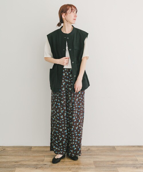 ITEMS URBANRESEARCH（アイテムズ アーバンリサーチ）の「ミリタリージレ（テーラードジャケット・レディース・KHK/BLK・FREE）」の10枚目の写真