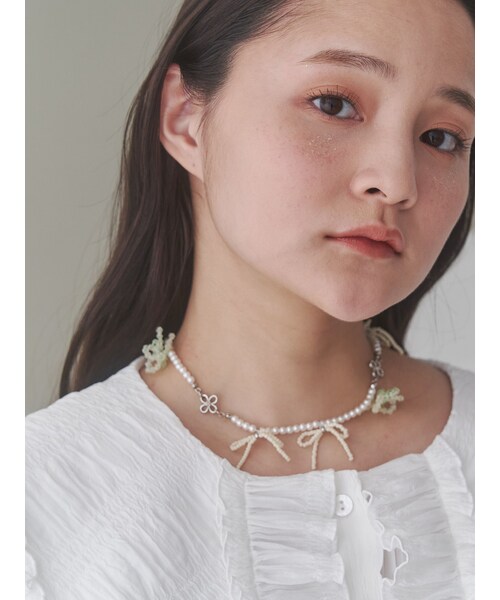 merry jenny（メリージェニー）の「お花畑のネックレス（ネックレス・レディース・ピンク/イエロー/ミックス・F）」の10枚目の写真