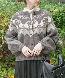 ITEMS URBANRESEARCH | ノルディックボリュームスリーブカーディガン(カーディガン/ボレロ)