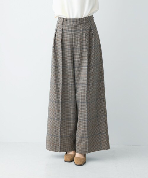 URBAN RESEARCH ROSSO（アーバンリサーチロッソ）の「チェックワイドスラックス（その他パンツ・レディース・BROWN CHK・36/38）」の4枚目の写真