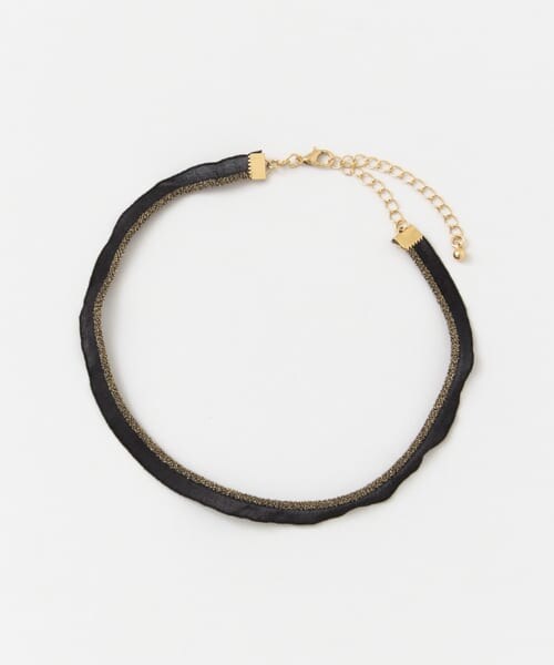 SENSE OF PLACE by URBAN RESEARCH（センスオブプレイスバイアーバンリサーチ）の「グリッターラインチョーカー（ネックレス・レディース・WHITE/BLACK・-/-0）」の2枚目の写真