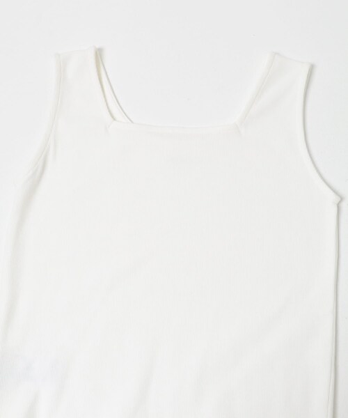 SENSE OF PLACE by URBAN RESEARCH(センスオブプレイスバイアーバンリサーチ)の「2WAYティアードフリルレーストップ(タンクトップ・レディース・OFF WHITE/BLACK・One)」の5枚目の写真