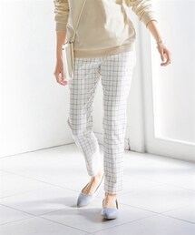 nissen | 大きいサイズストレッチレーヨン混美脚パンツ（ゆったりヒップ）（股下68ｃｍ）(パンツ)