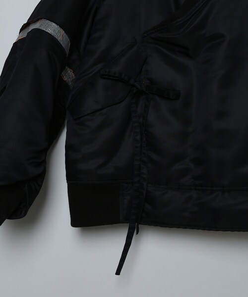 ADAM ET ROPE'（アダムエロペ）の「MENS【TTT_MSW】KIMONO MA-1（MA-1・メンズ・ブラック・L/M）」の8枚目の写真