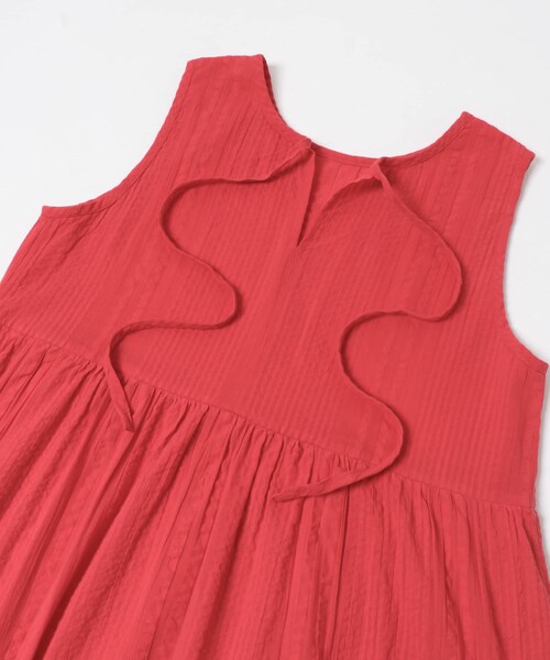 URBAN RESEARCH Sonny Label（アーバンリサーチサニーレーベル）の「コットンティアードサッカーワンピース（ワンピース・レディース・ブラック/ブラウン/レッド・Free）」の12枚目の写真