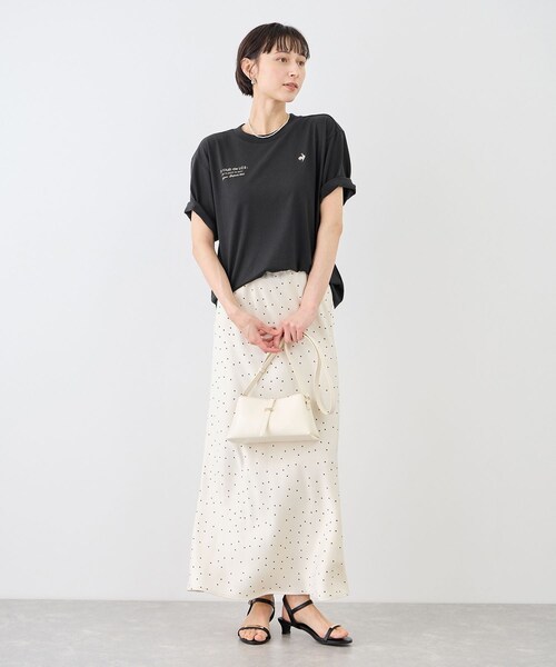 ROPE' PICNIC(ロペピクニック)の「【le coq sportif/ルコックスポルティフ】バックプリント半袖Tシャツ(Tシャツ/カットソー・レディース・ブラック/ホワイト/イエロー・M)」の6枚目の写真