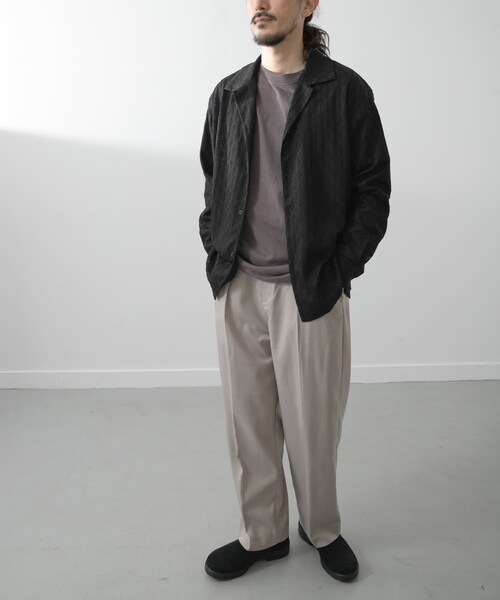 ITEMS URBANRESEARCH(アイテムズ アーバンリサーチ)の「ジオメレースオープンカラーシャツ(シャツ/ブラウス・メンズ・OLV/BRN/BLK・M/L)」の10枚目の写真