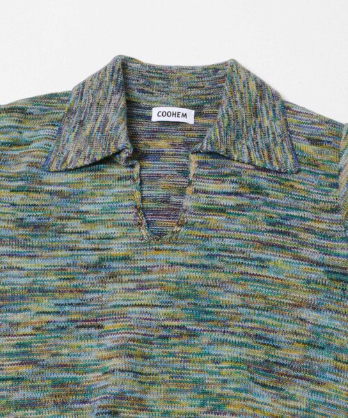 THE GOODLAND MARKET（ザグッドランドマーケット）の「COOHEM　ONI KASURI WOOL KNIT PULLOVER（ニット/セーター・レディース・04BLUE/02RED・Free）」の12枚目の写真