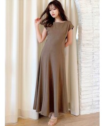 RESEXXY | フレンチスリーブロングワンピース(ワンピース)