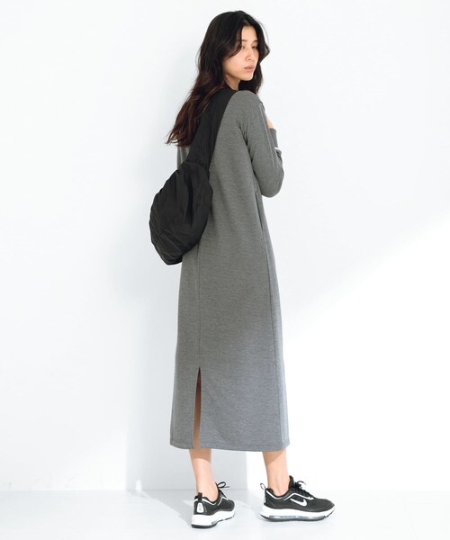 URBAN RESEARCH Sonny Label（アーバンリサーチサニーレーベル）の「SLAB　Sweat Comfort One-Piece（ワンピース・レディース・チャコール/グレージュ・FREE）」の11枚目の写真