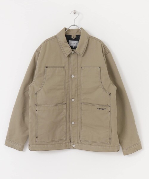 SENSE OF PLACE by URBAN RESEARCH(センスオブプレイスバイアーバンリサーチ)の「carhartt DOUBLE FRONT JACKET(カバーオール・メンズ・BEIGE/BLACK・M/L)」の14枚目の写真